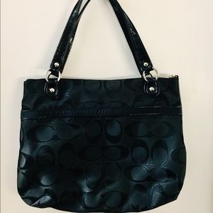 Authentic Black Coach Handbag